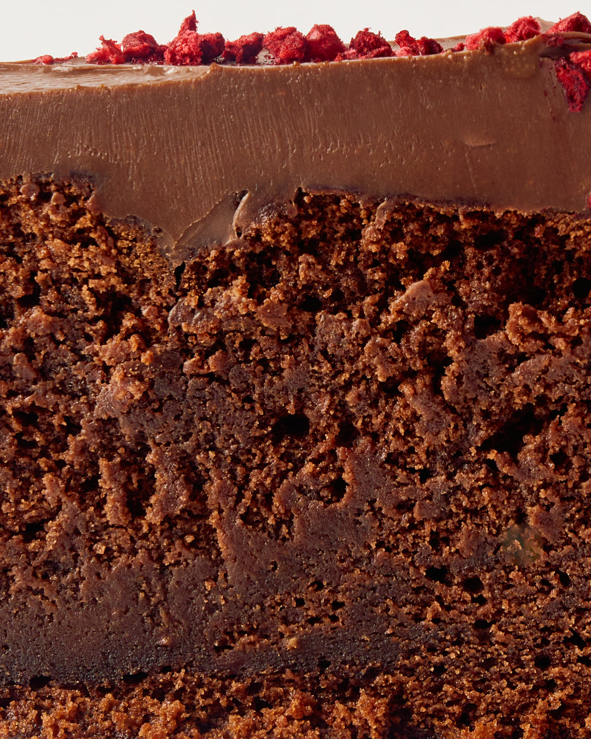 
                  
                    Raspberry Chocolate Mud-Cake with Double Chocolate Ganache
                  
                