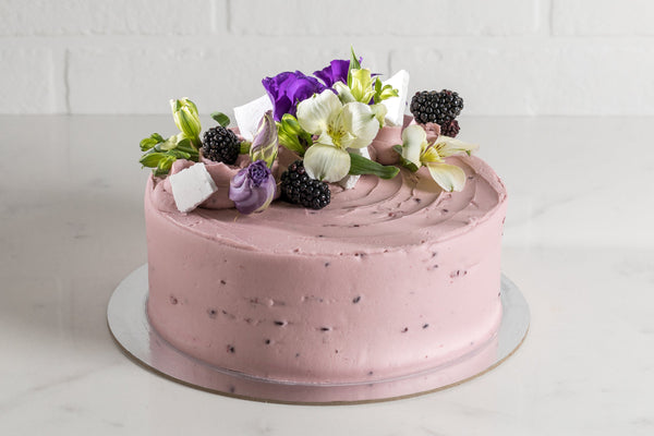 PRE ORDER Earl Grey & Blackberry Cake 8 Inch