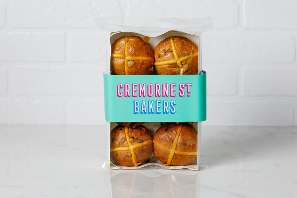 Bakers' Art Sourdough Hot Cross Buns 6 pack