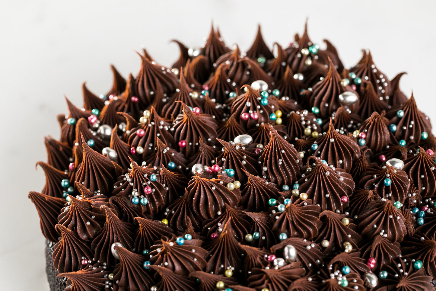 
                  
                    Double Chocolate Cake with Chocolate Ganache Icing
                  
                