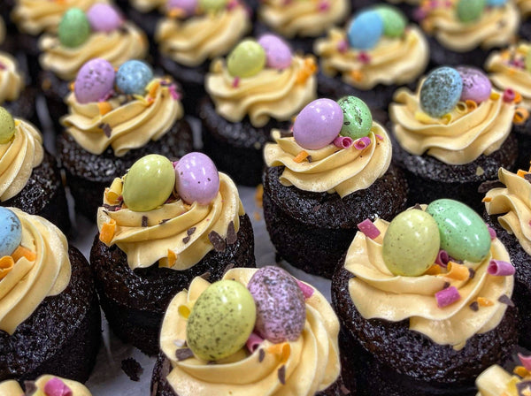 Easter Chocolate & Caramel Cakes - Box of 6